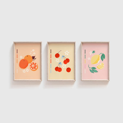 Summer Fruits Mini Print Set