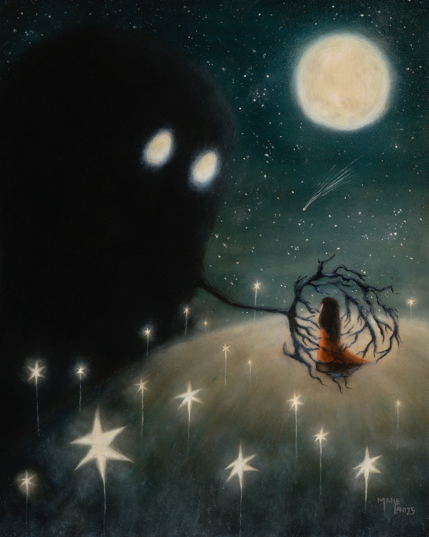 What the Dark Remembered - Oil Painted Version